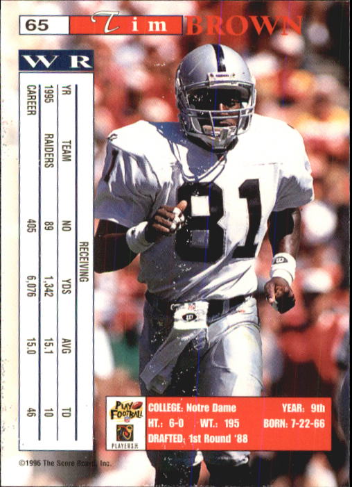 B1648- 1996 Pro Line Intense Fb #S 1-100 + Rookies -du Pick- 15 + Gratis US - Bild 129 von 199