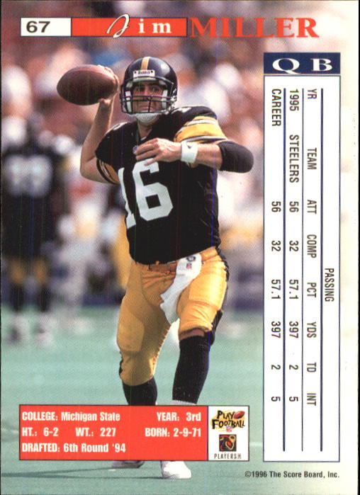 B1648- 1996 Pro Line Intense Fb #S 1-100 + Rookies -du Pick- 15 + Gratis US - Bild 133 von 199