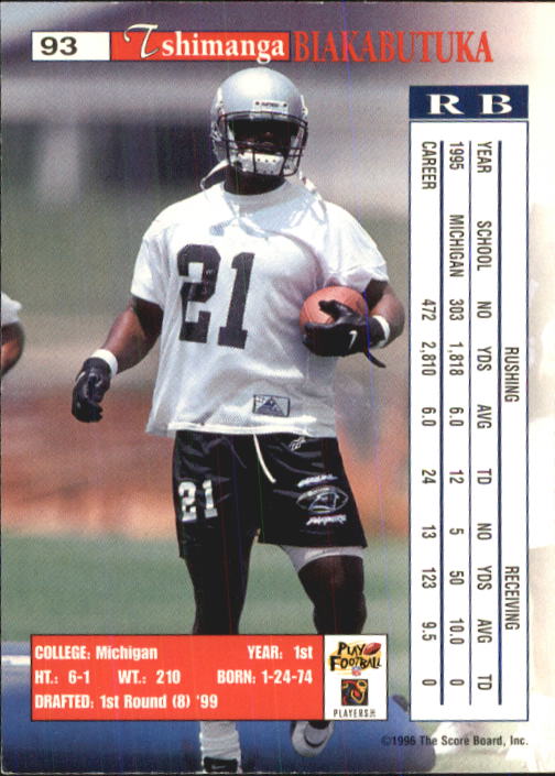 B1648- 1996 Pro Line Intense Fb #S 1-100 + Rookies -du Pick- 15 + Gratis US - Bild 185 von 199