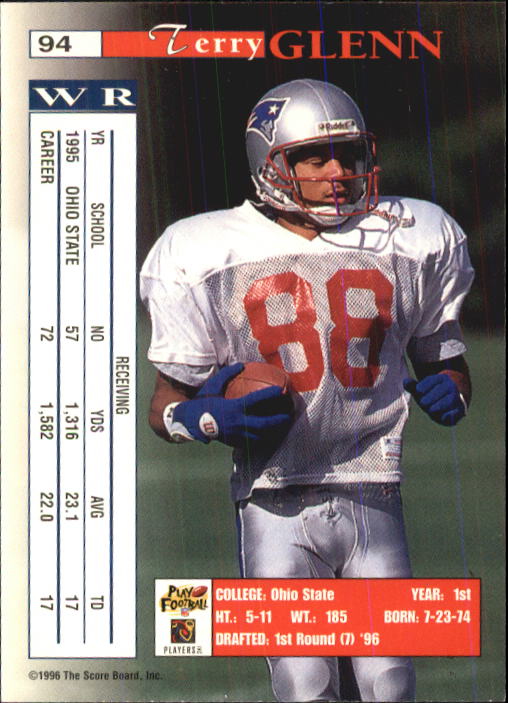 B1648- 1996 Pro Line Intense Fb #S 1-100 + Rookies -du Pick- 15 + Gratis US - Bild 187 von 199