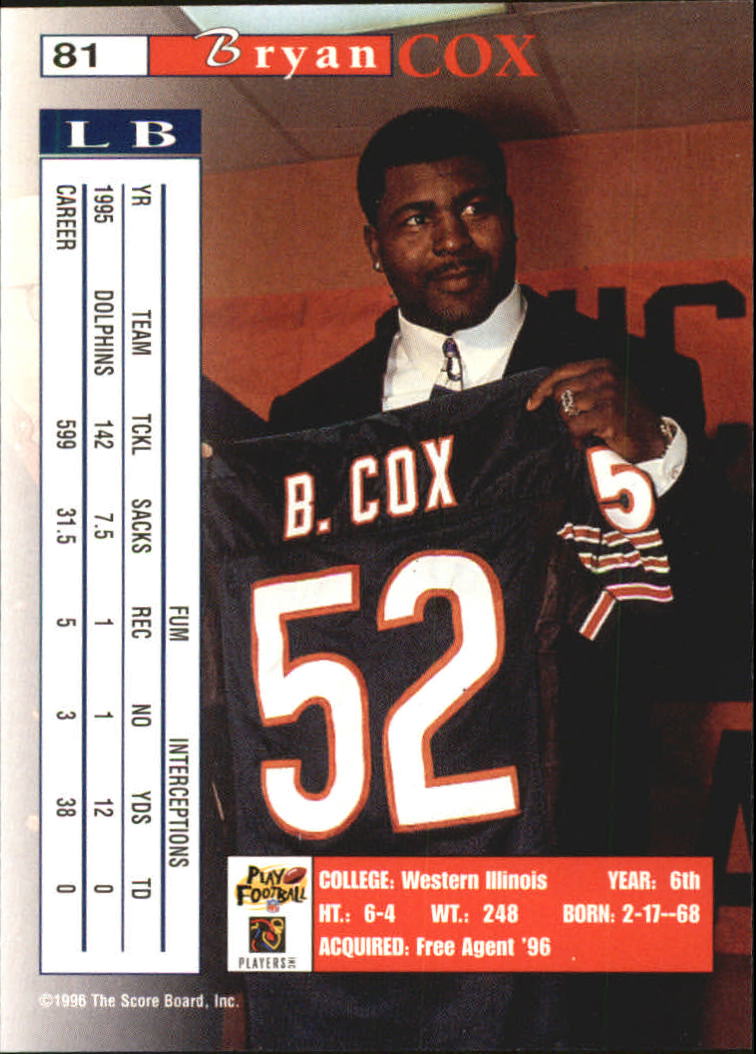 Sports Card Back