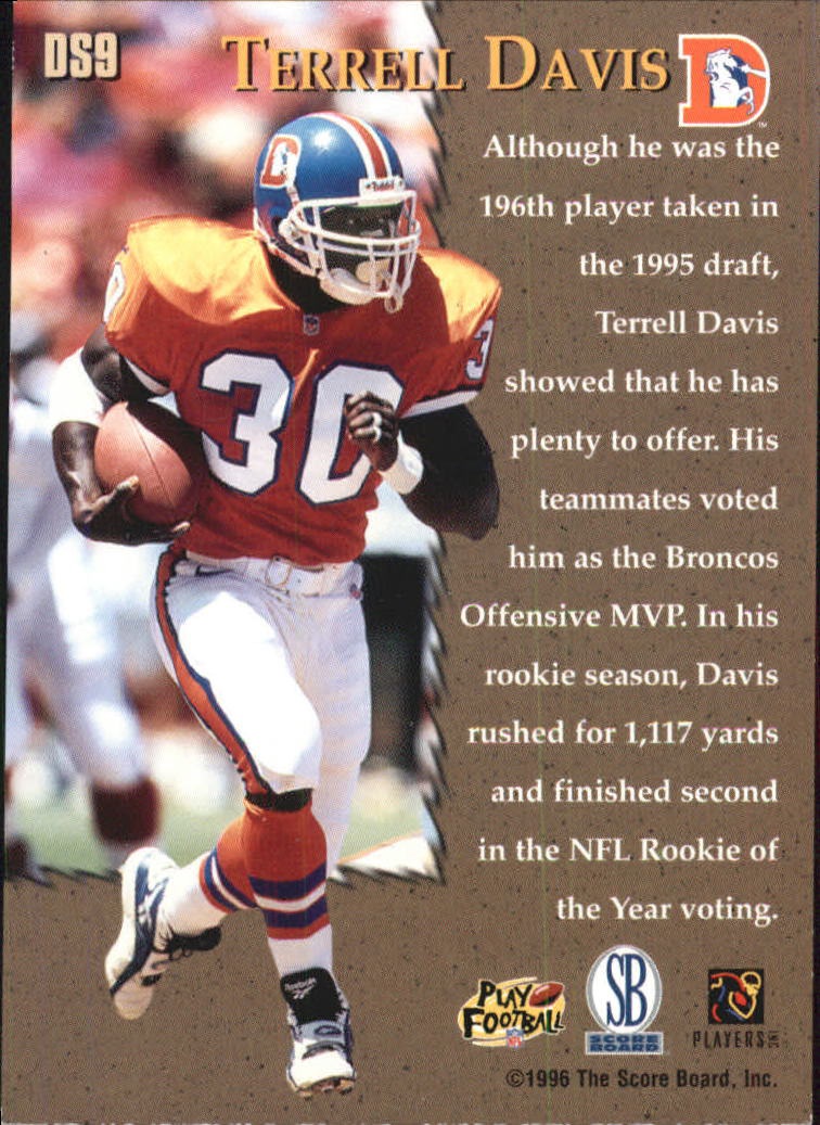 TERRELL DAVIS - 1995 CLASSIC FOOTBALL CARD #113 (DENVER BRONCOS - LIMITED  IMAGES) at 's Sports Collectibles Store