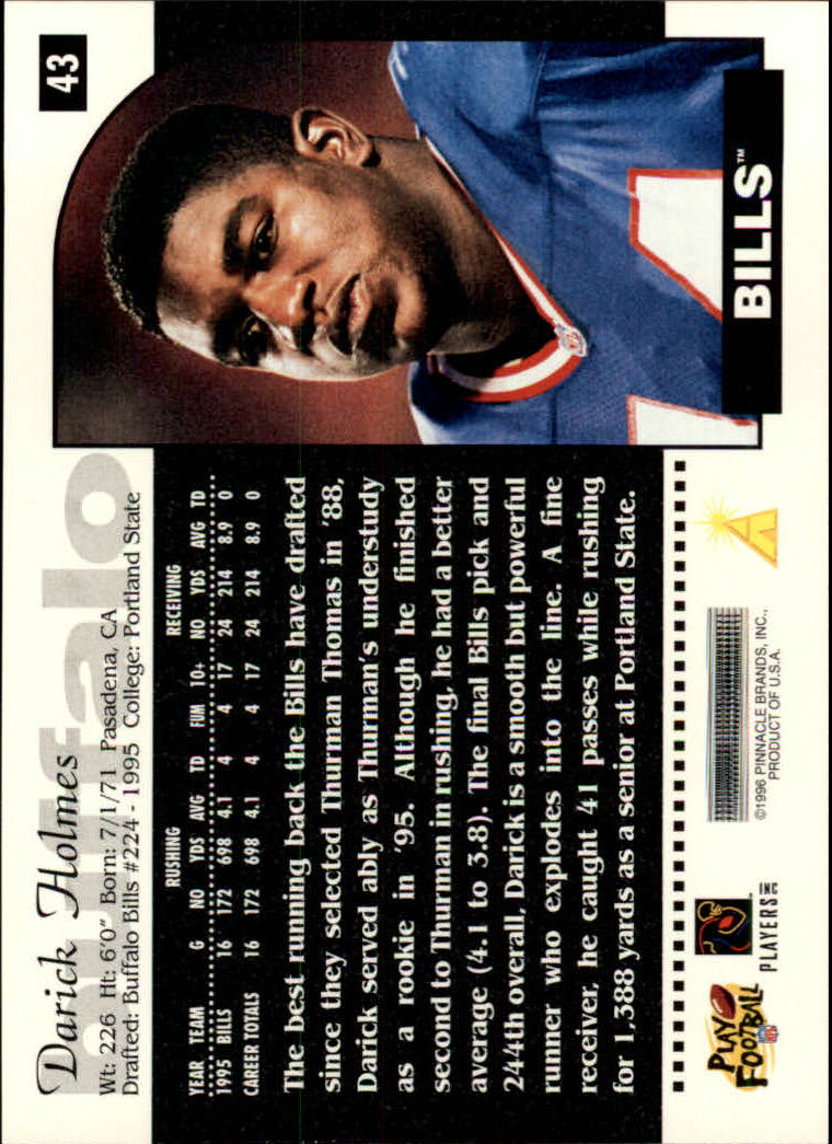 1996 Score Football (Pick Card From List) C117 09-22 - Picture 49 of 255