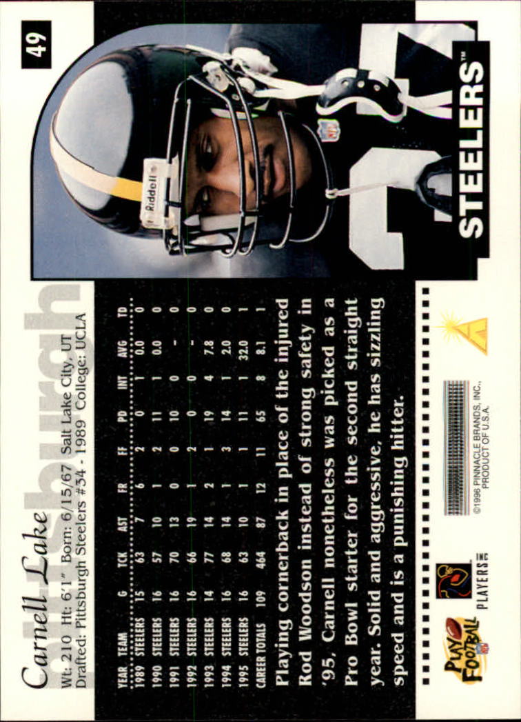 1996 Score Football (Pick Card From List) C117 09-22 - Picture 57 of 255