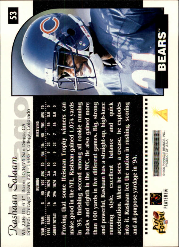 1996 Score Football (Pick Card From List) C117 09-22 - Picture 63 of 255