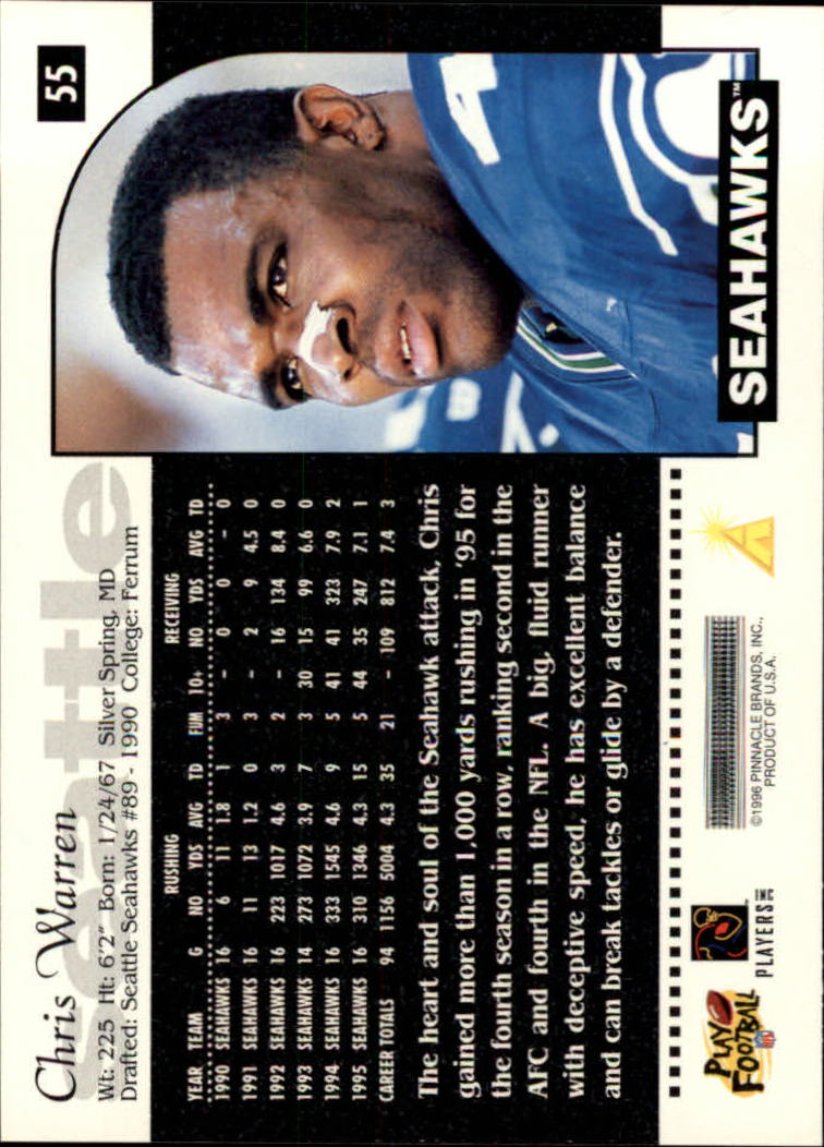1996 Score Football (Pick Card From List) C117 09-22 - Picture 67 of 255