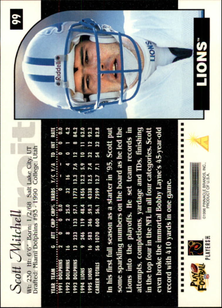 1996 Score Football (Pick Card From List) C117 09-22 - Picture 111 of 255