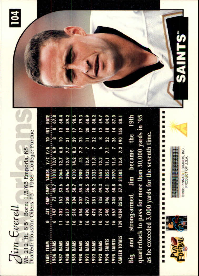 1996 Score Football (Pick Card From List) C117 09-22 - Picture 121 of 255