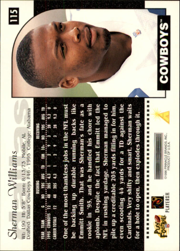 1996 Score Football (Pick Card From List) C117 09-22 - Picture 133 of 255