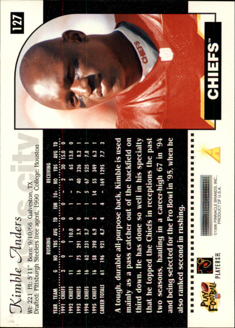 1996 Score Football (Pick Card From List) C117 09-22 - Picture 147 of 255