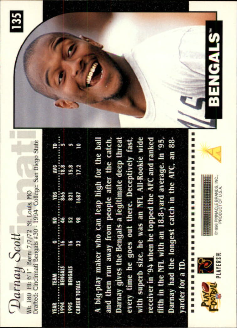 1996 Score Football (Pick Card From List) C117 09-22 - Picture 155 of 255