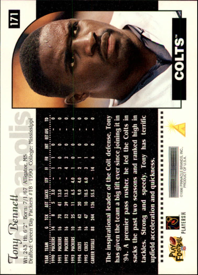 1996 Score Football (Pick Card From List) C117 09-22 - Picture 203 of 255