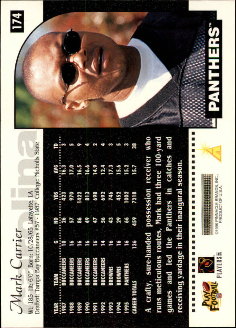 1996 Score Football (Pick Card From List) C117 09-22 - Picture 205 of 255
