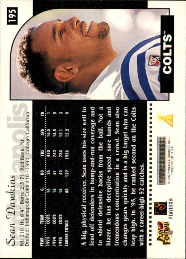 1996 Score Football (Pick Card From List) C117 09-22 - Picture 221 of 255