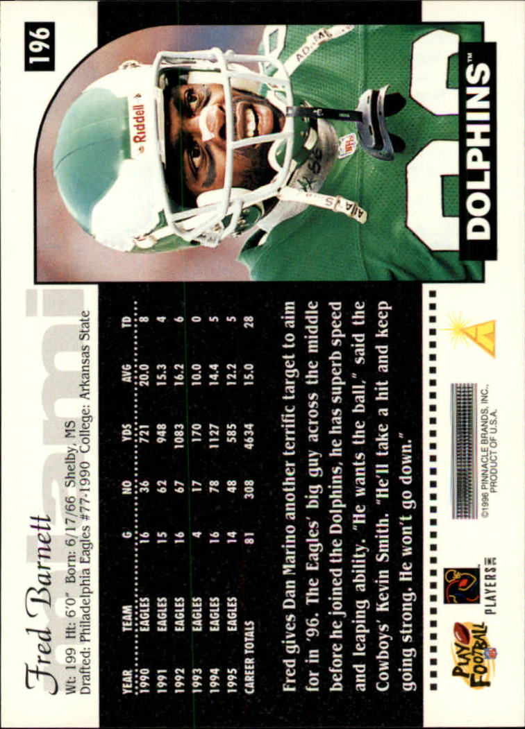 1996 Score Football (Pick Card From List) C117 09-22 - Picture 223 of 255