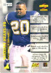 1996 Score Numbers Game #22 Natrone Means back image