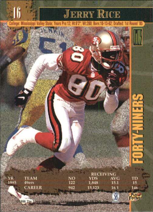 1996 Score Board NFL Lasers - #29 Rodney Peete