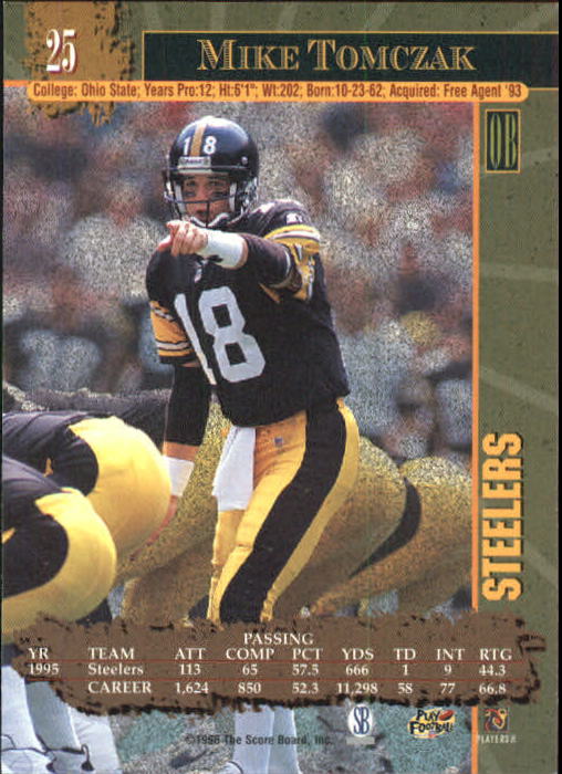 1996 Score Board NFL Lasers - #29 Rodney Peete