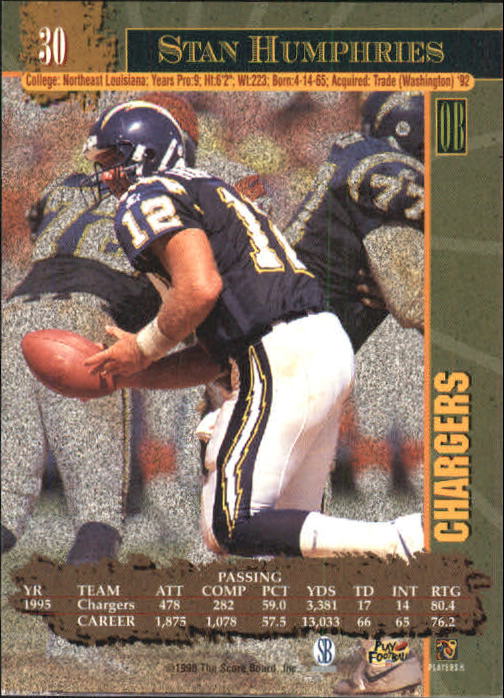 1996 Score Board NFL Lasers - #29 Rodney Peete