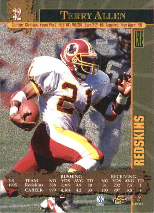 1996 Score Board NFL Lasers - #29 Rodney Peete