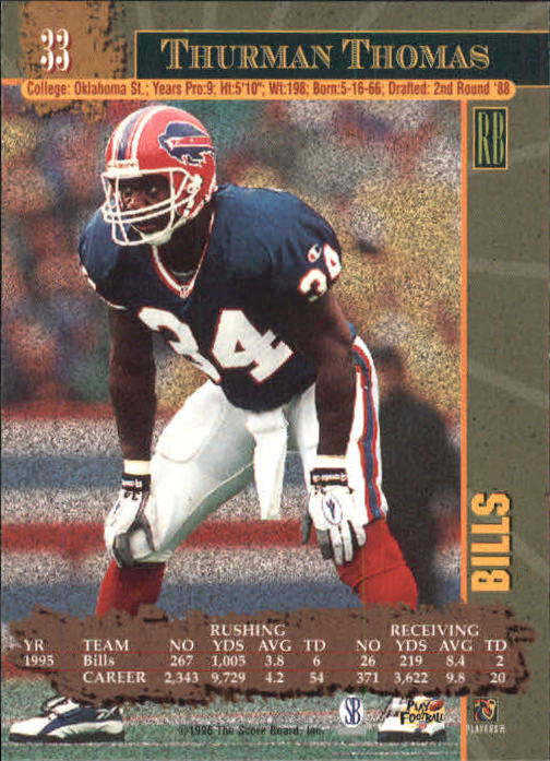 1996 Score Board NFL Lasers - #29 Rodney Peete