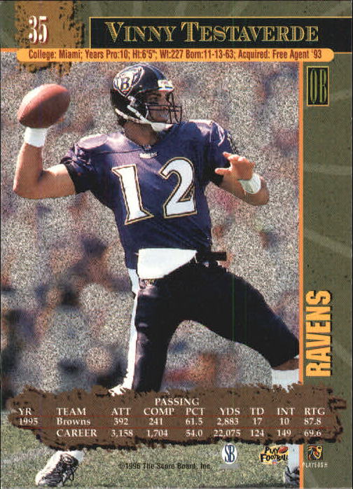 1996 Score Board NFL Lasers - #29 Rodney Peete