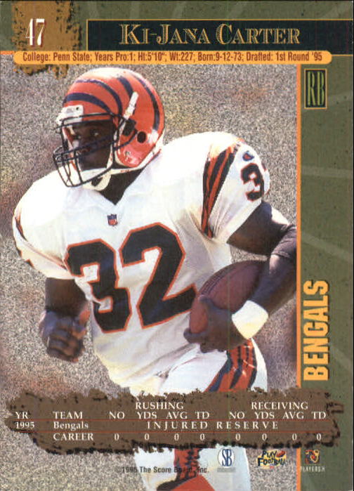 1996 Score Board NFL Lasers - #29 Rodney Peete