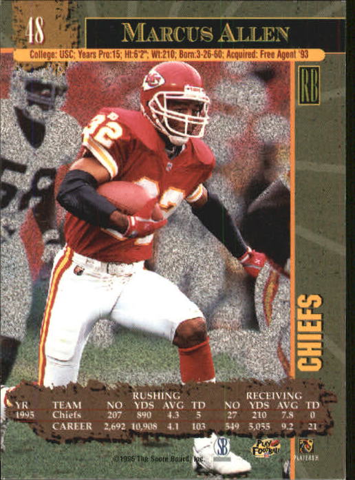 1996 Score Board NFL Lasers - #29 Rodney Peete