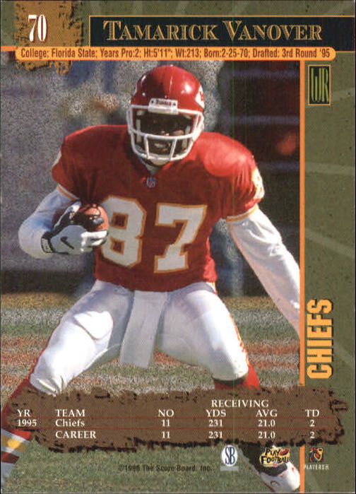 1996 Score Board NFL Lasers - #29 Rodney Peete