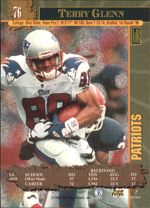 1996 Score Board NFL Lasers - #29 Rodney Peete