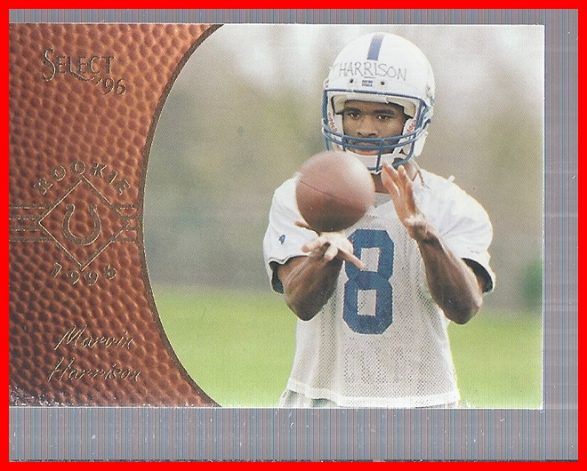 1996 Select #160 Marvin Harrison RC