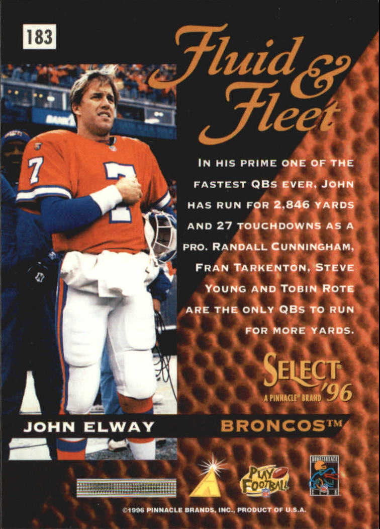 1996 Select Artist's Proofs #183 John Elway FF