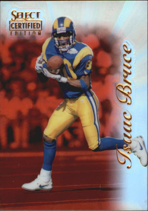 1996 Select Certified Mirror Red Premium Stock #1 Isaac Bruce