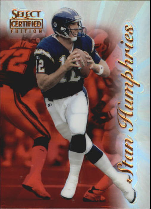 1996 Select Certified Mirror Red Premium Stock #22 Stan Humphries