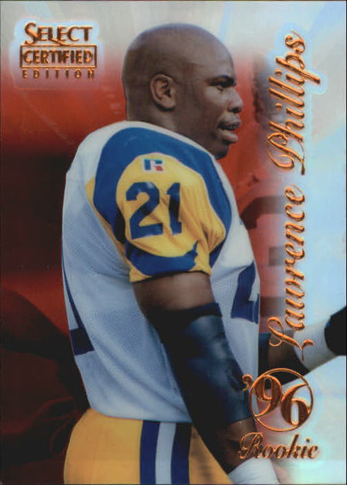 1996 Select Certified Mirror Red Premium Stock #97 Lawrence Phillips