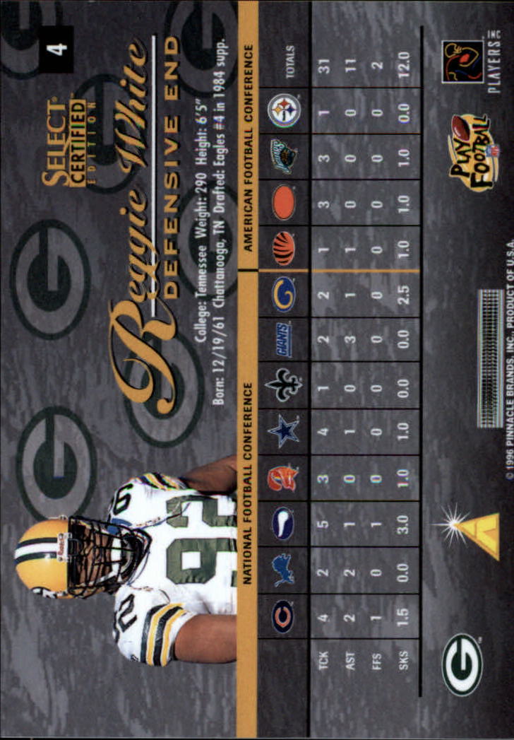 B3164- 1996 Select Certified Premium Stock FB Cards -You Pick- 15+ FREE US SHIP - Picture 9 of 245