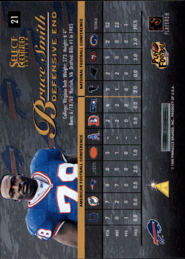 B3164- 1996 Select Certified Premium Stock FB Cards -You Pick- 15+ FREE US SHIP - Picture 43 of 245