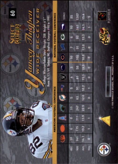 B3164- 1996 Select Certified Premium Stock FB Cards -You Pick- 15+ FREE US SHIP - Picture 119 of 245