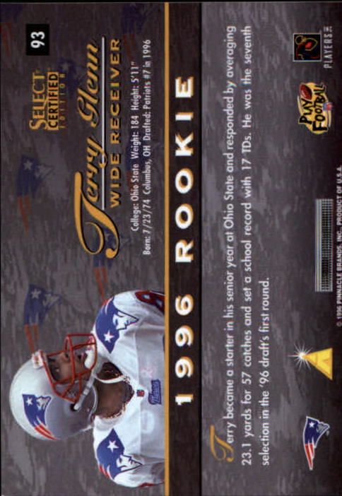 B3164- 1996 Select Certified Premium Stock FB Cards -You Pick- 15+ FREE US SHIP - Picture 183 of 245
