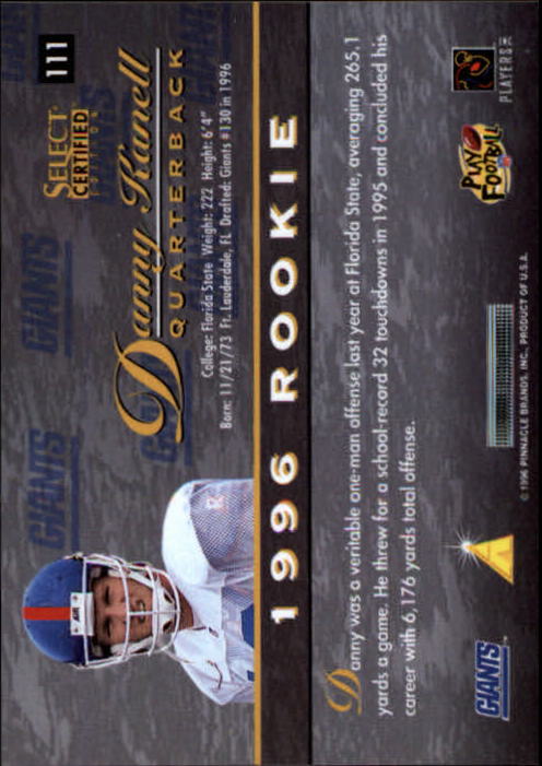 B3164- 1996 Select Certified Premium Stock FB Cards -You Pick- 15+ FREE US SHIP - Picture 217 of 245