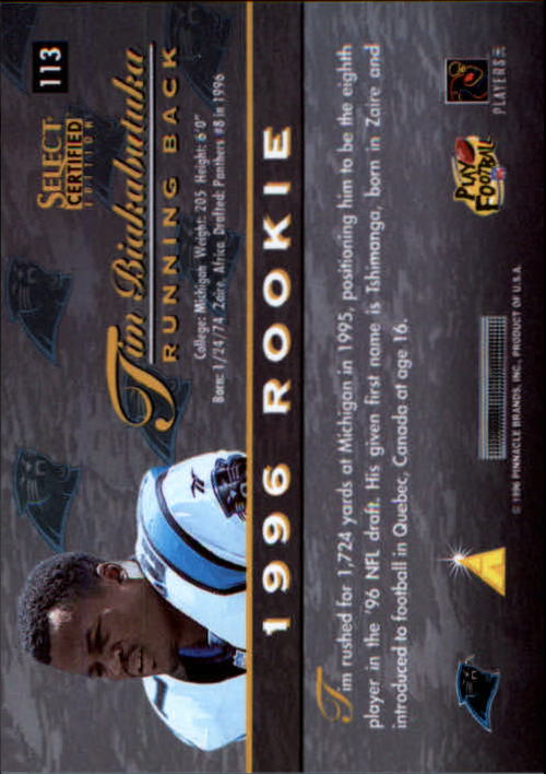B3164- 1996 Select Certified Premium Stock FB Cards -You Pick- 15+ FREE US SHIP - Picture 221 of 245