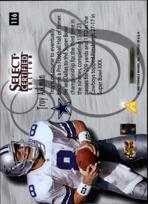B3164- 1996 Select Certified Premium Stock FB Cards -You Pick- 15+ FREE US SHIP - Picture 227 of 245