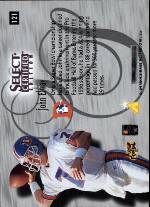 B3164- 1996 Select Certified Premium Stock FB Cards -You Pick- 15+ FREE US SHIP - Picture 237 of 245