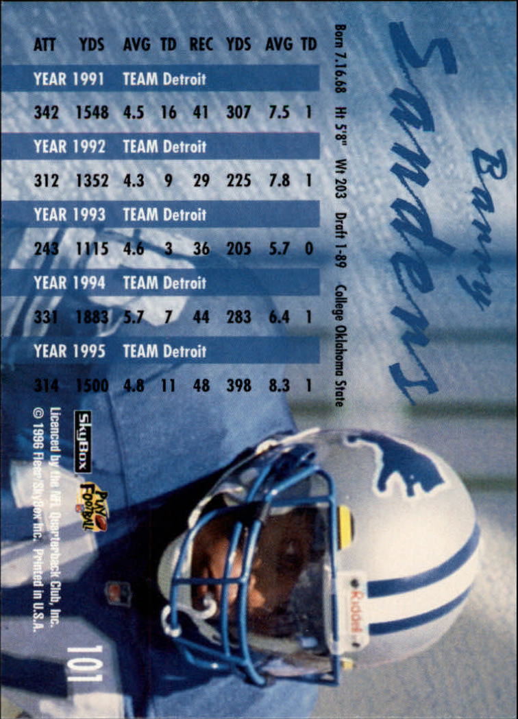 1997 Pro Line III DC - #68 Barry Sanders