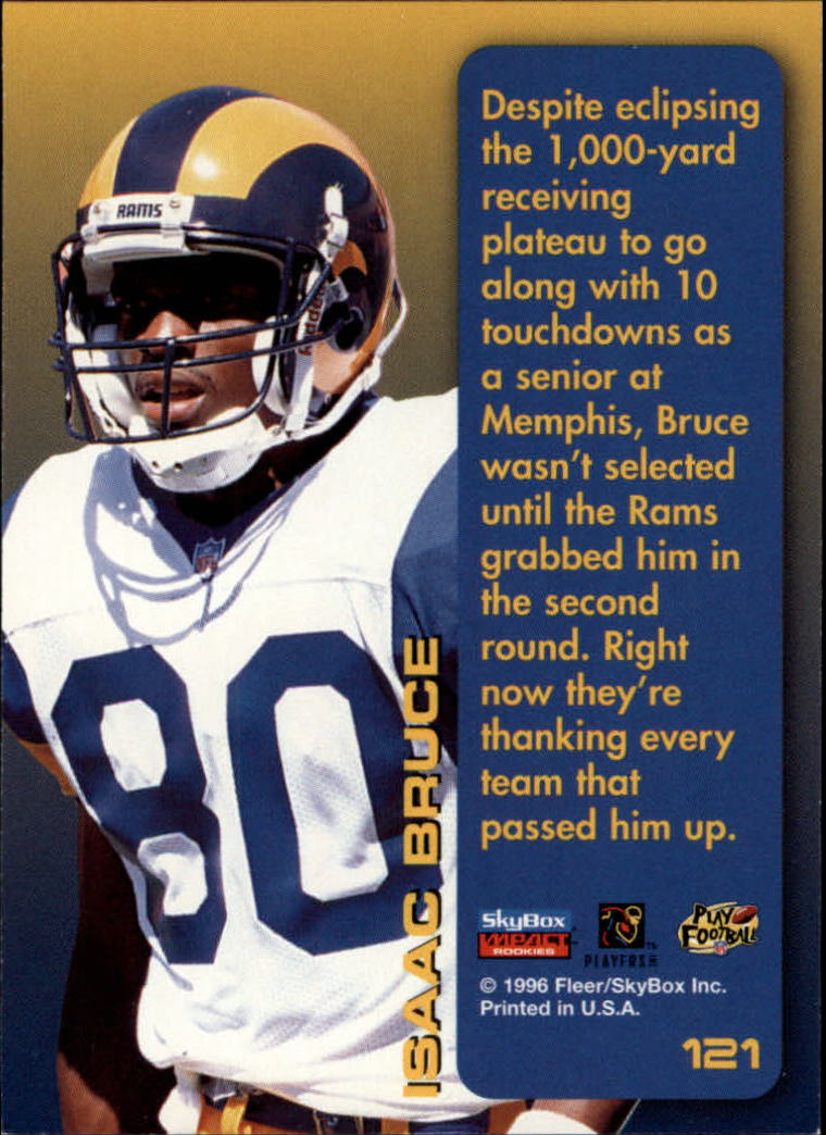 1996 SkyBox Impact Rookies #121 Isaac Bruce RS - NM-MT