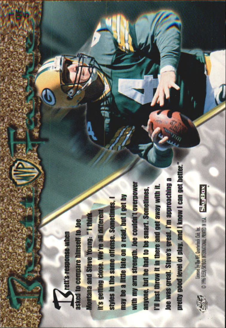 BRETT FAVRE - 1996 FLEER/SKYBOX MVP LENTICULAR