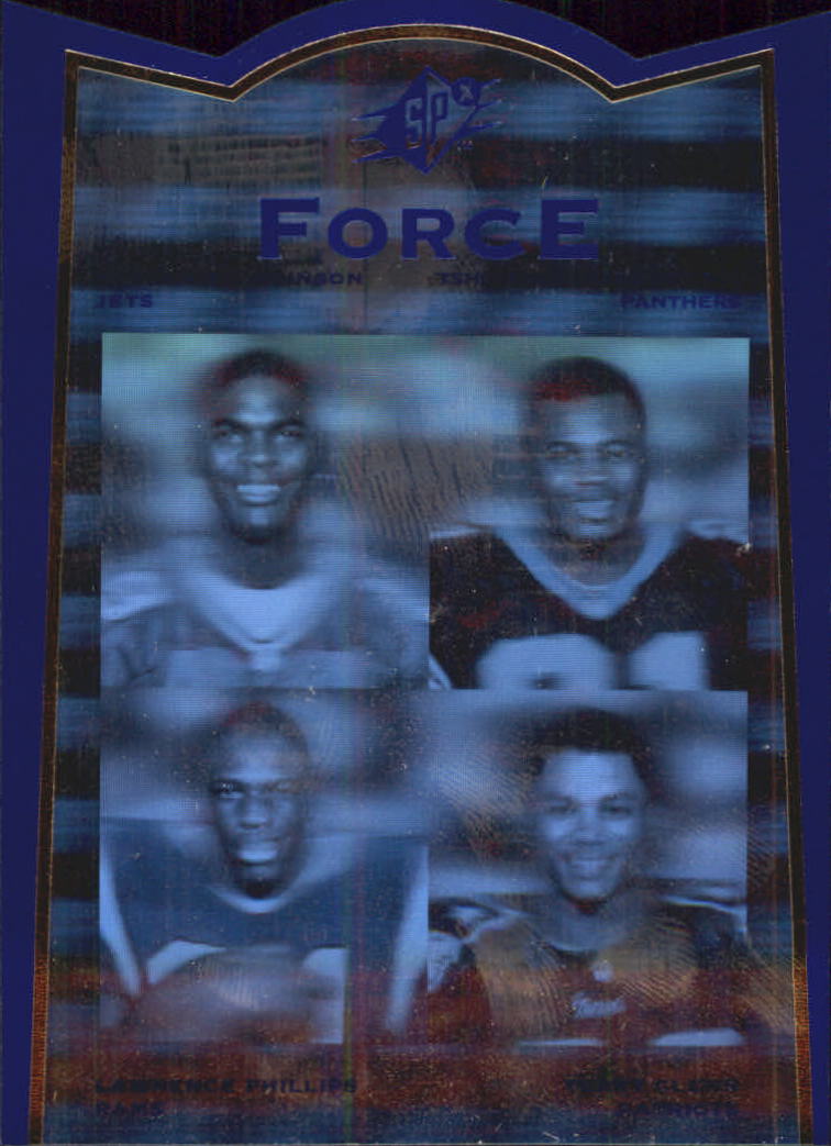 1996 SP SPx Force #FR1 Keyshawn Johnson/Lawrence Phillips/Terry Glenn/Tim Biakabutuka