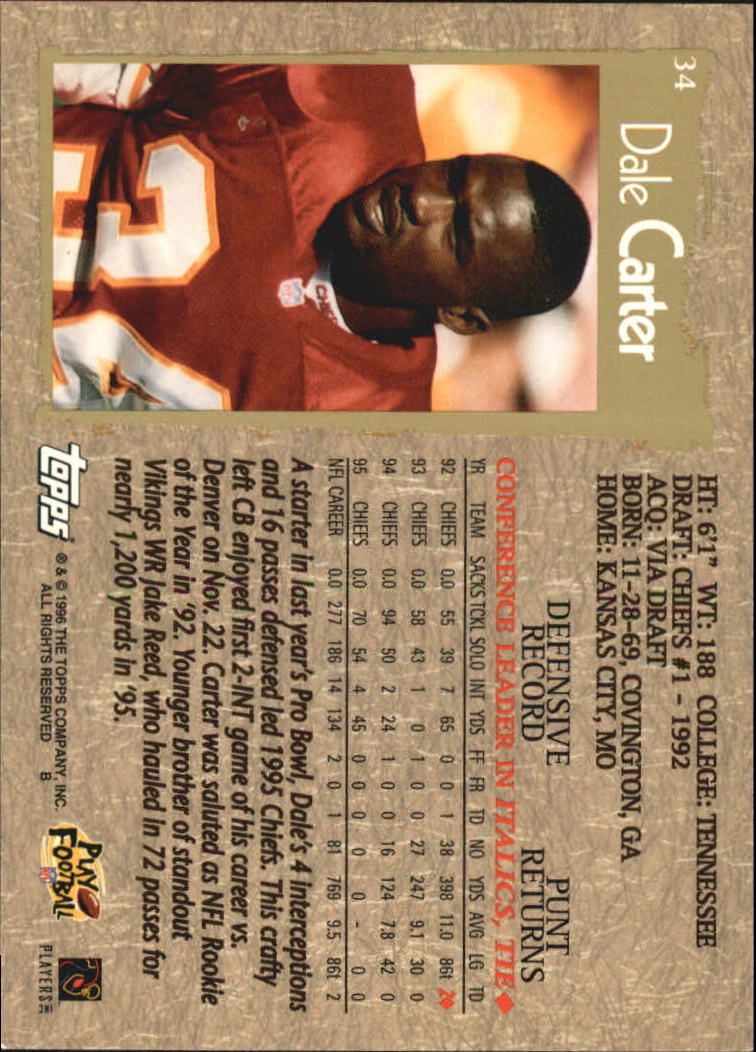 B0473- 1996 Topps Football Card #s 1-250 +Rookies -You Pick - 15+ FREE SHIP - Picture 65 of 439