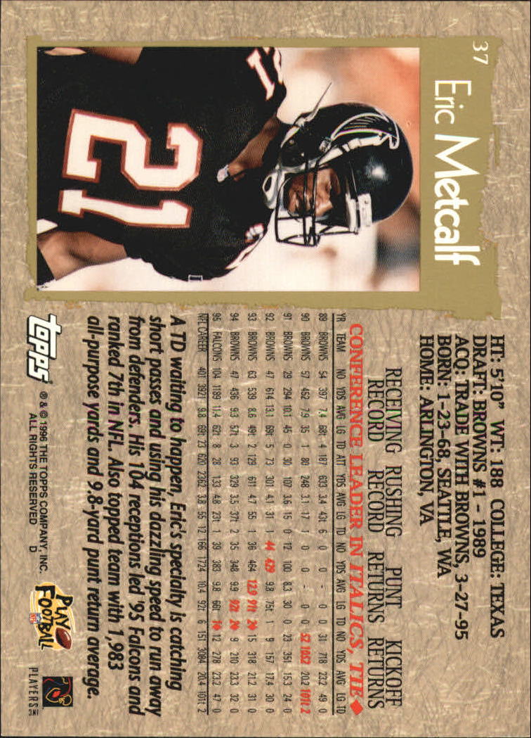 B0473- 1996 Topps Football Card #s 1-250 +Rookies -You Pick - 15+ FREE SHIP - Picture 69 of 439