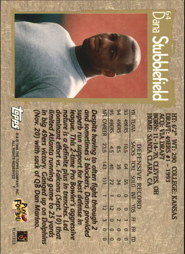 B0473- 1996 Topps Football Card #s 1-250 +Rookies -You Pick - 15+ FREE SHIP - Picture 119 of 439